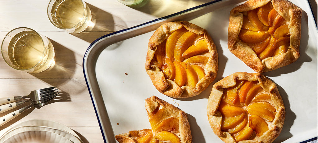 Peach & Goat Cheese Galettes